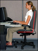 Upright sitting posture