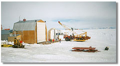 building near McMurdo Station where balloon payloads are assembled
