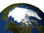 satellite image of sea ice from 1979