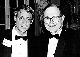 Dr. Matthew P. A. Fisher 1995 Alan T. Waterman Award Recipient and Dr. Neal Lane, NSF Director