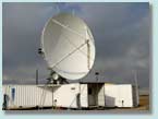 Photo of a dual radar designed to detect water droplets in clouds that can cause icing hazards for aircraft.