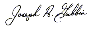 Dr. Gribbin's signature