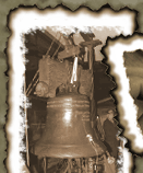 Image of the Bell on a hoist.