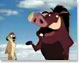 Timon and Pumbaa in the clouds