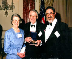 Image of H. Guyford Stever, Vannevar Bush Award Recipient And Mrs. Stever And Dr. Richard Zare, NSB Chairman