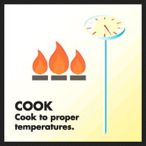 Cook to proper temperatures