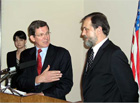 From Left to Right: Interpreter; Under Secretary Marc Grossman; FM Vuk Draskovic