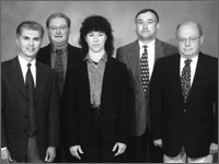 Photo of Robert Sheldon, Rubin Carter, Rhonda Stewart, Jim Sura, and Don Badar.