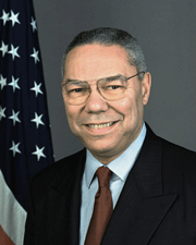 Foto do  Secretrio de Estado dos EUA Colin L. Powell