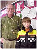 Photo of Bob Gibson and his son Kyle.