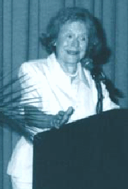 Photo of keynote speaker Bettye Caldwell.