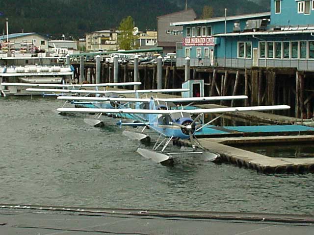 row of float planes
