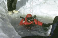 Biologist dives under ice