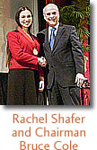 Rachel Shafer and Chairman Bruce Cole