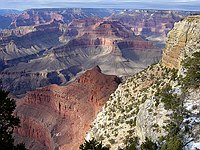 A VIEW FROM NEAR MOHAVE POINT ON HERMIT ROAD. GRAND CANYON NATIONAL PARK.