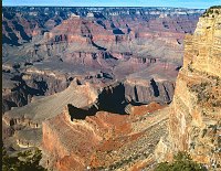 A VIEW OF GRAND CANYON FROM JUST WEST OF HOPI POINT ON HERMIT ROAD.