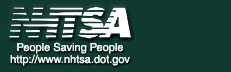 nhtsa's logo, people saving people, www.nhtsa.dot.gov