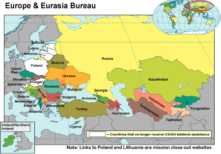Regional Map - Europe and Eurasia