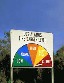 Fire Danger Sign.