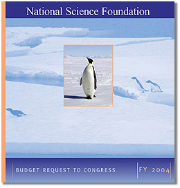 NSF Budget Request to Congress FY 2004 cover
