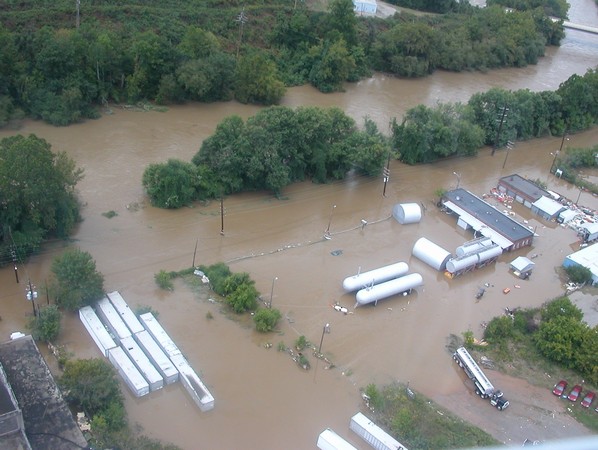 Flooding in NC after tropical storm Francis
