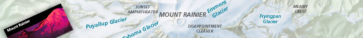 Mount Rainier park brochure and map