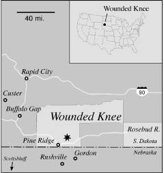 Map of Wounded Knee