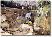 excavation in progress in the north section