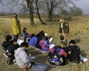photo of children at an environmental education field trip in Colorado