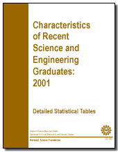Characteristics of Recent Science and Engineering Graduates: 2001