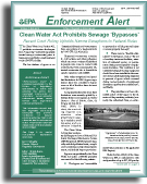 Picture of Enforcement Alert newsletter that is a link to the website that discuss the newsletter 