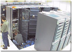 Terascale Computing System initial installation; caption is below