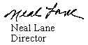 Dr. Lane's signature block
