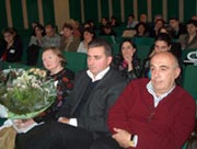 PAO Rowena Cross-Najafi, Mayor of Kutaisi, Mr. Gia Giorgadze and Dean of the Faculty of Western European Languages and Literature, TSU, Mr. Temur Kobakhidze at the conference on American Studies