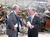Photo of Administrator Leavitt with Milwaukee Mayor Tom Barrett