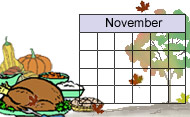 Calendar icon for November