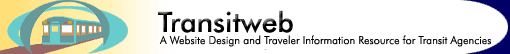 Transitweb: A website design and traveler information resource for transit agencies