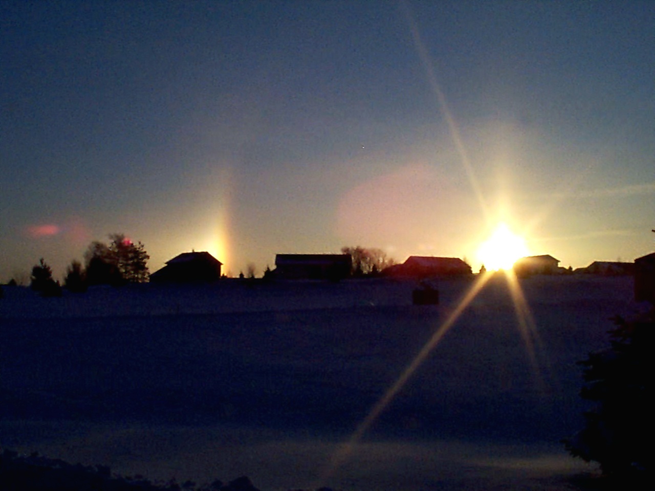 Winter solstice in Chanhassen, Minnesota - Left view