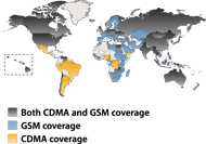 GSM CDMA Network Map