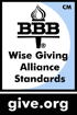 Seal of the Better Business Bureau Wise Giving Alliance 