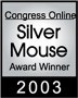 Picture of Congressional Online Silver Mouse Award.