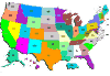 Image of the US map used to link to clinics by states