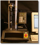an Instron Materials Testing Apparatus