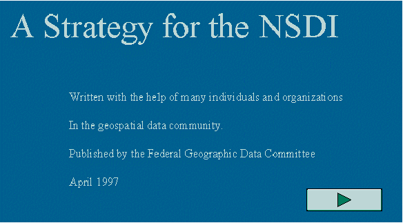 A Strategy for the NSDI