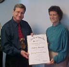 Nancy Dorsey June 2004 Winner of the Customer Service Award