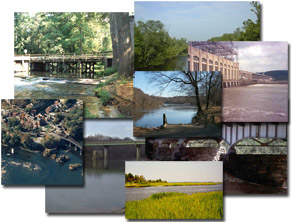 picture collage of areas in the Chesapeake Watershed