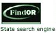 FindOR: State Search Engine