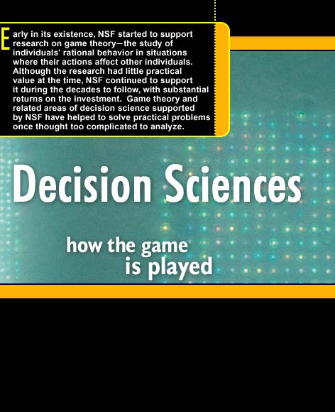 Decision Sciences: How the Game is Played