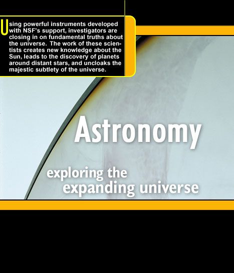 Astronomy - exploring the expanding universe