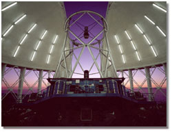The Gemini North Telescope; caption is below.